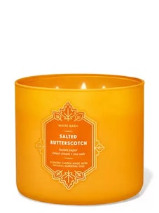 The Bath & Body Works fall 2022 candle sale include the Salted Butterscotch candle. 