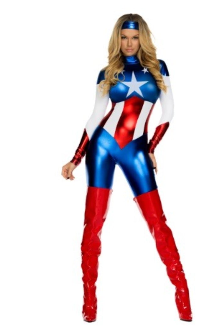 Women's American Beauty Superhero Costume