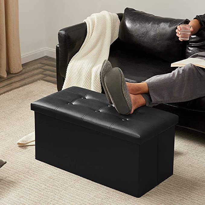 YOUDENOVA 30 inches Folding Storage Ottoman