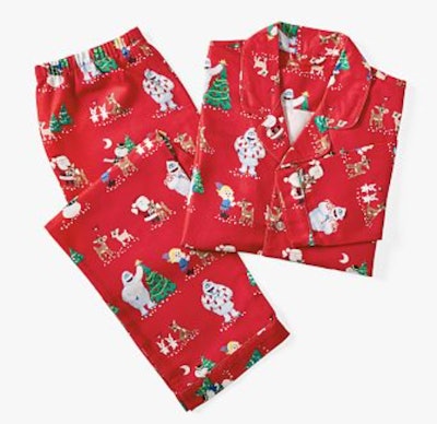 These Adult Flannel Rudolph Pajamas are some of the best holiday pajamas.