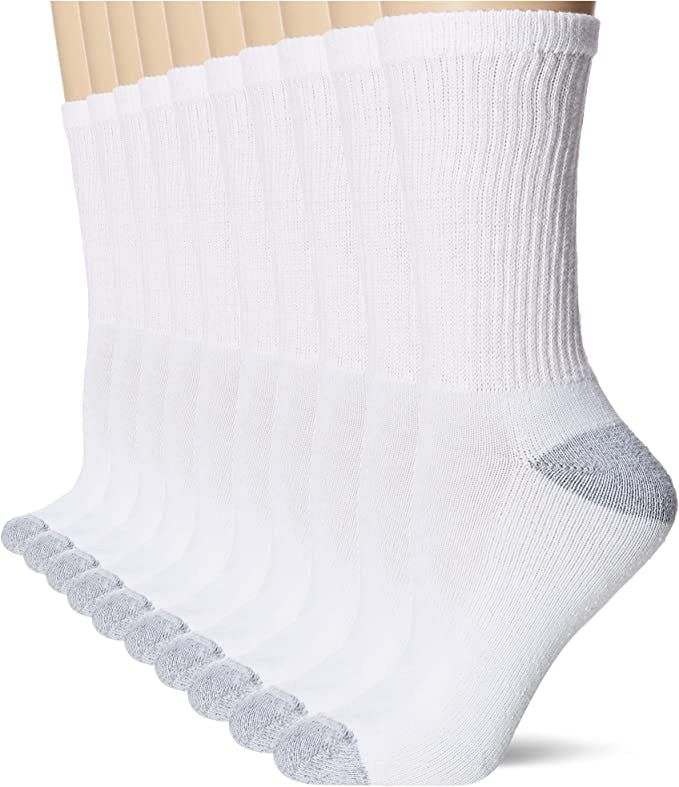 Hanes Crew Socks (10-Pack)