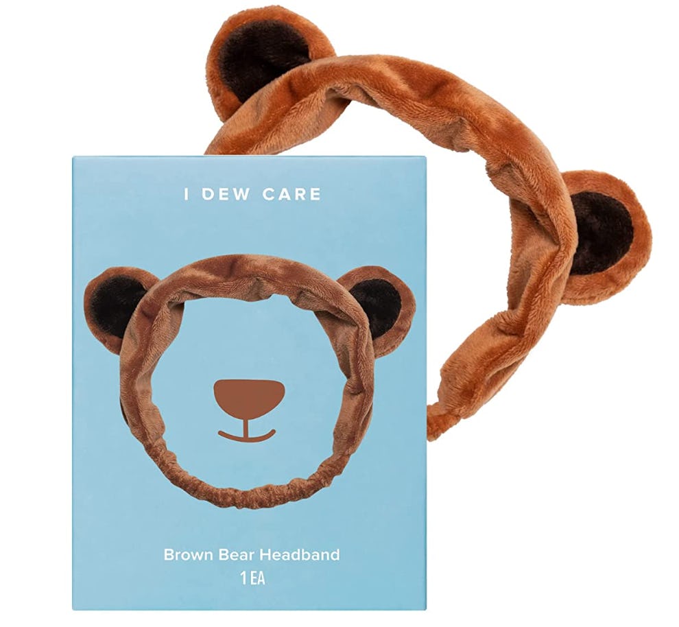 I DEW CARE Brown Bear Face Wash Headband