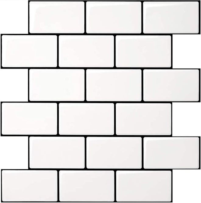 Art3d Subway Tiles Peel and Stick Backsplash (10-Pack)