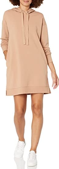 The Drop Hooded Mini Sweatshirt Dress