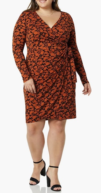 Amazon Essentials Long Sleeve Classic Wrap Dress