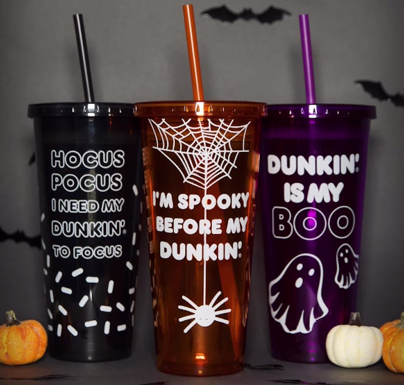 Dunkin's Halloween 2022 cups include a 'Hocus Pocus'-themed favorite and 2 new designs.