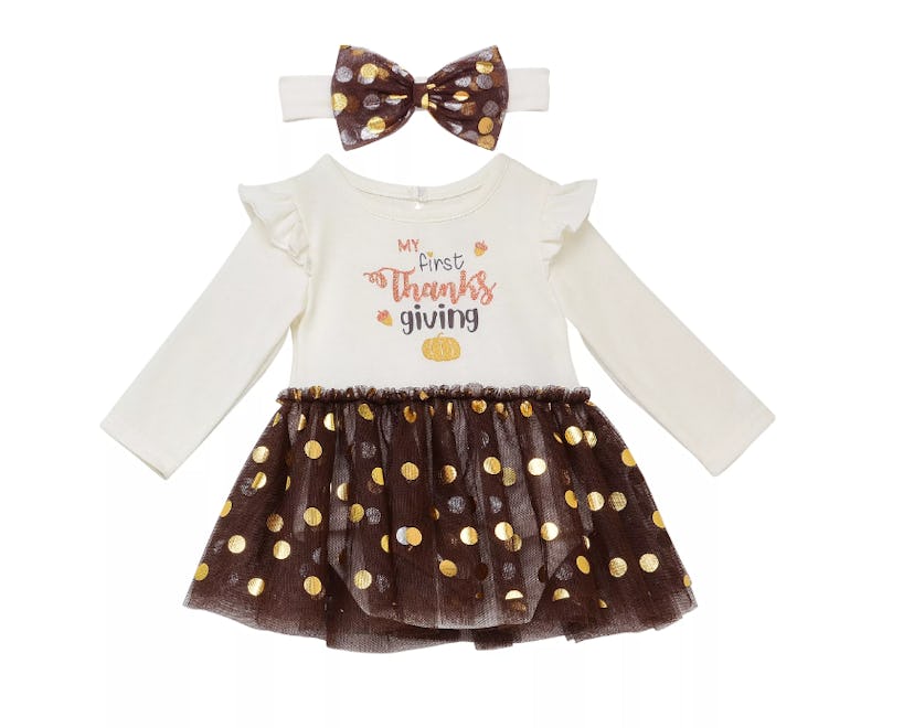 my first thanksgiving dress for babies
