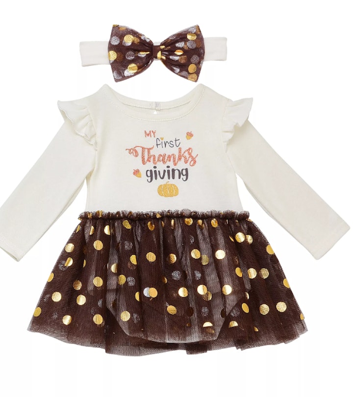my first thanksgiving dress for babies
