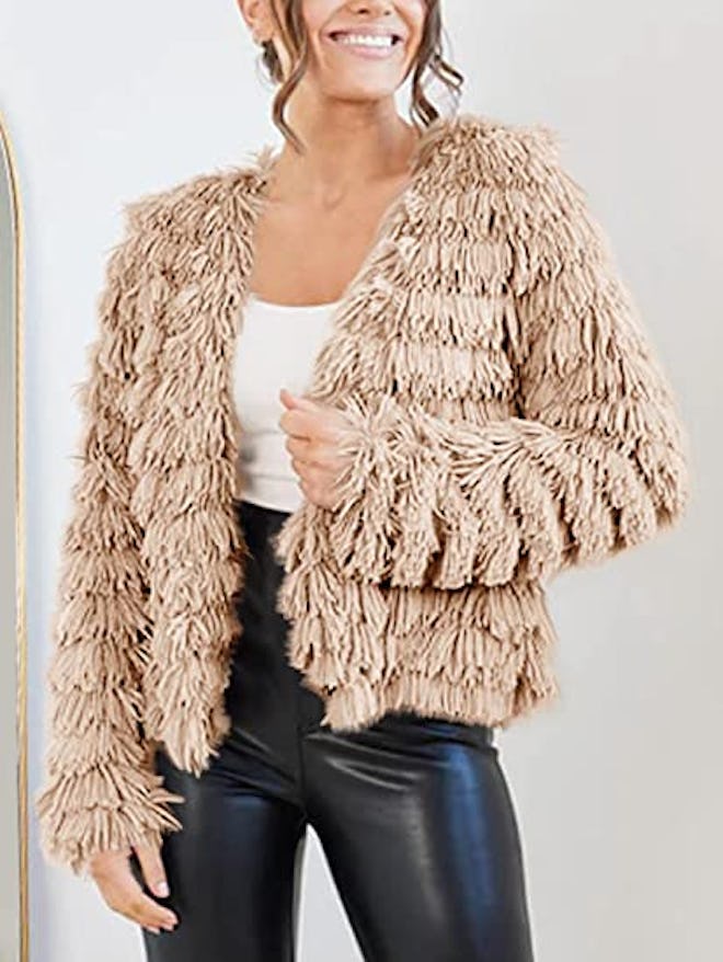 SySea Open Shaggy Fur Cardigan