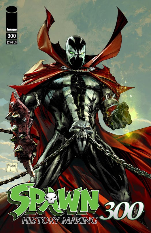 Spawn's milestone 300th issue cover