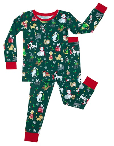 The Holiday Hounds 2-Piece Pajama Set is one of the best holiday pajamas.