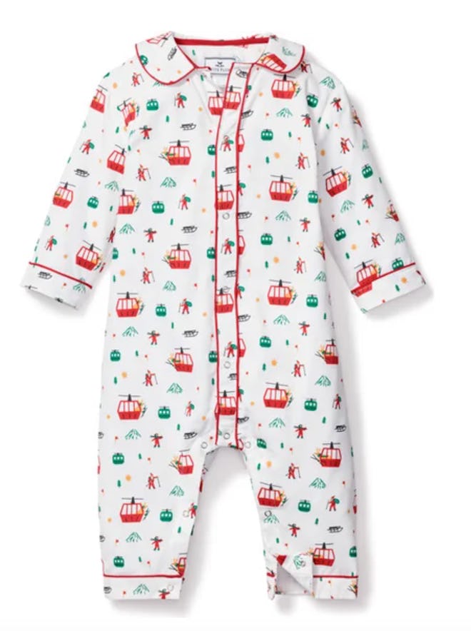 The Petite Plume Holiday At The Chalet Cambridge Romper is one of the best holiday pajamas sets.