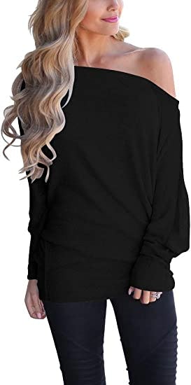 Lacozy Off Shoulder Oversized Pullover