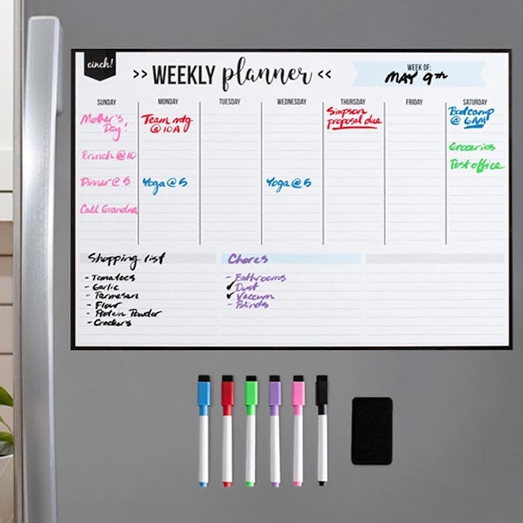 cinch! Magnetic Dry Erase Weekly Calendar