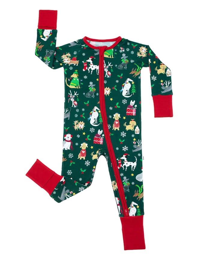 This Holiday Hounds Zippy is one of the best sets of holiday pajamas for babies.