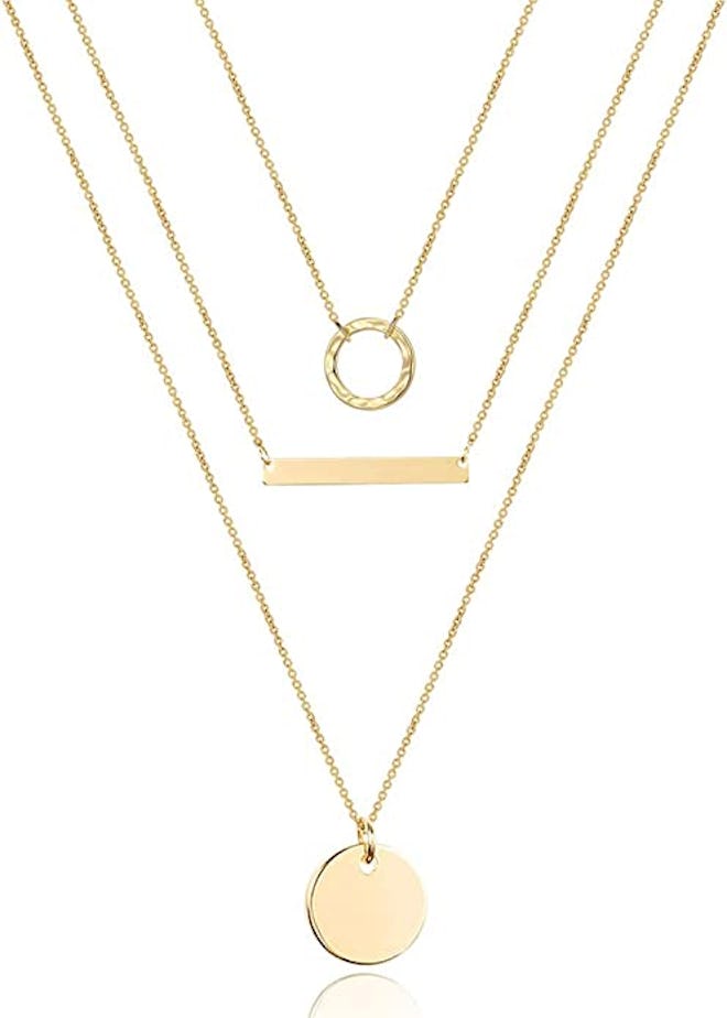 Turandoss Dainty Layered Choker Necklace