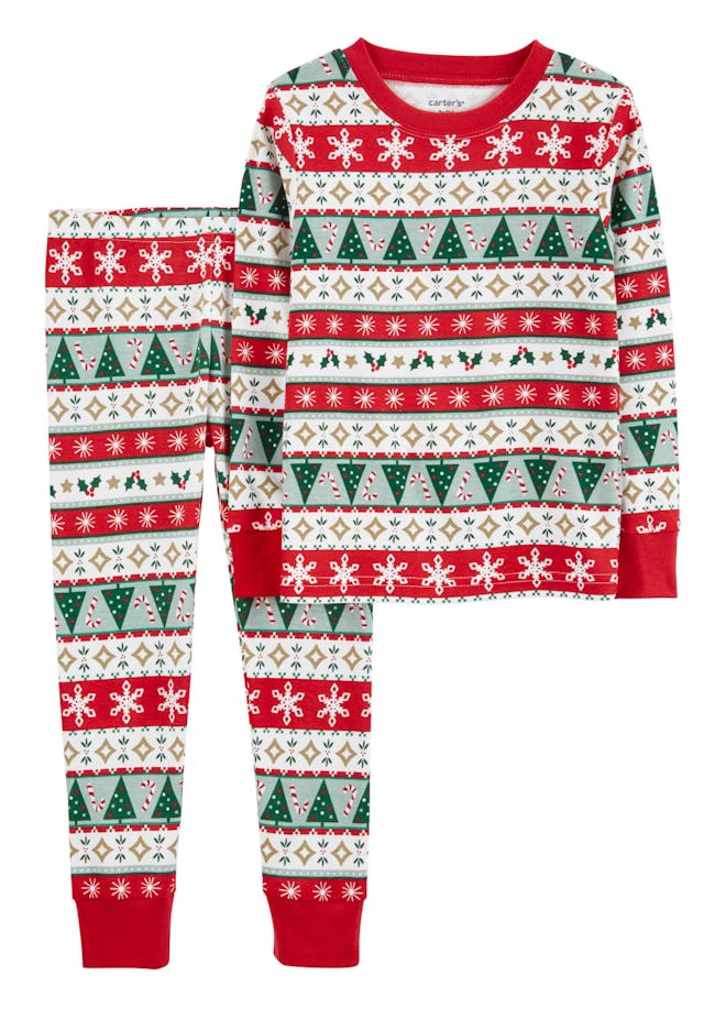 These 2-Piece Toddler 100% Snug Fit Cotton PJs are some of the best holiday pajamas.
