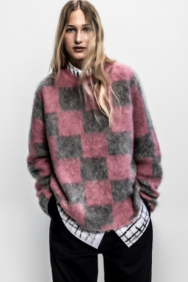 Rudy Brushed Checkerboard Sweater