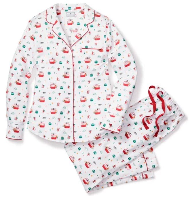 This Petite Plume Men's Holiday At The Chalet Pajama Set is one of the best holiday pajama sets.