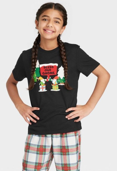 The Wondershop Kids' Holiday Gnomes Matching Family Pajama T-Shirt is one of the best holiday pajama...