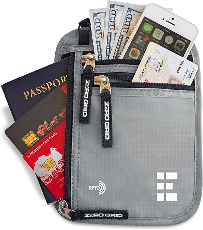 Zero Grid Travel Neck Wallet