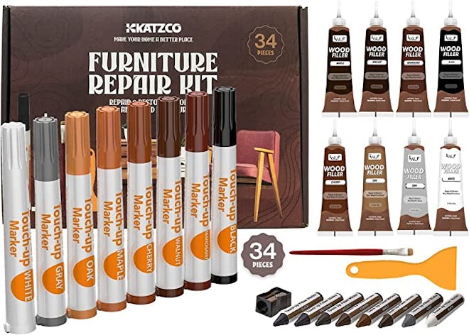 Katzco Total Furniture Repair Kit (34 Pieces)