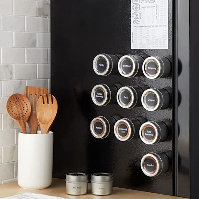 Talented Kitchen Magnetic Spice Jars (Set of 12)