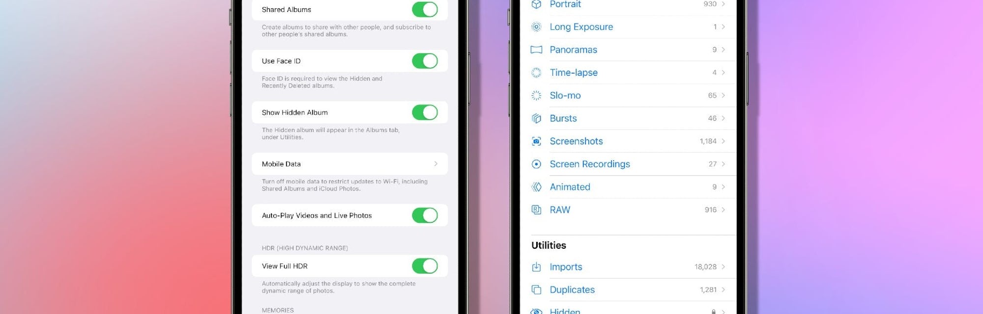 How to lock your iPhone's hidden photos album in iOS 16