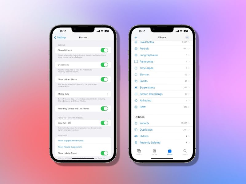How to lock your iPhone's hidden photos album in iOS 16