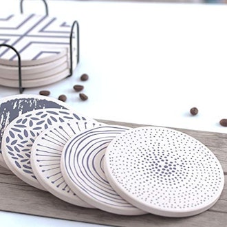 FLASHOMEXL Ceramic Coasters (6-Pack)