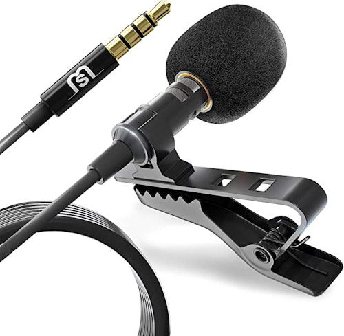 Miracle Sound Professional Smartphone Wired Lavalier Lapel Clip On Microphone