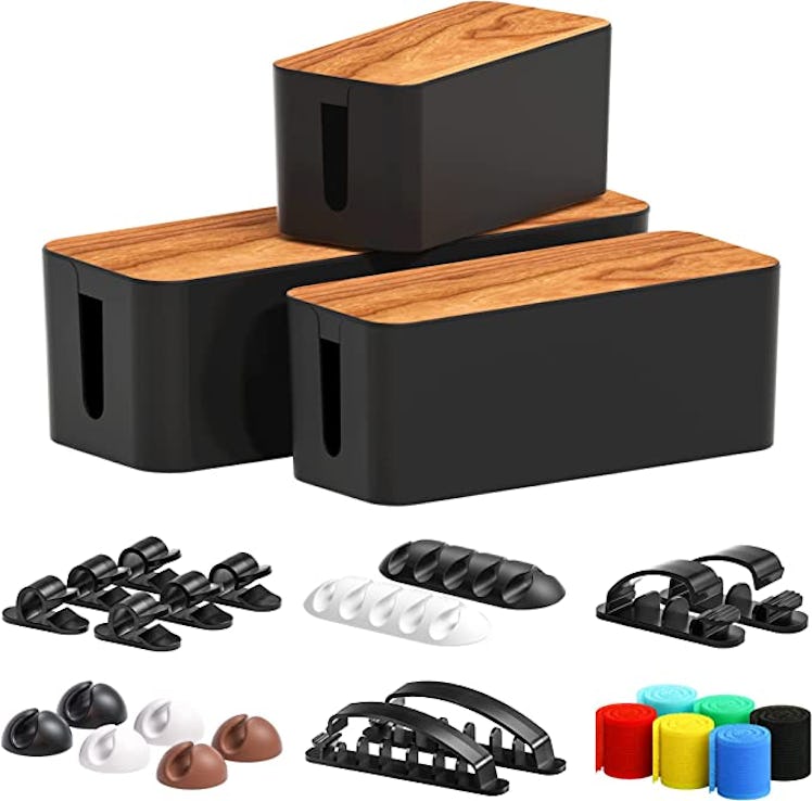 CABLE GARDEN Cable Management Box (3-Pack)