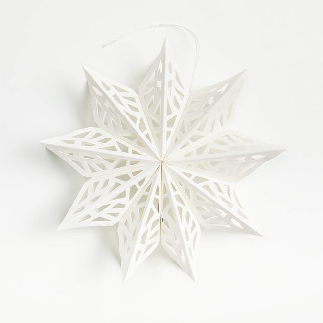 Snow Day Cutout Snowflake Christmas Ornament