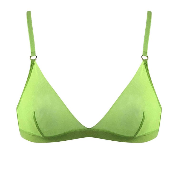 NOKAYA green triangle bra
