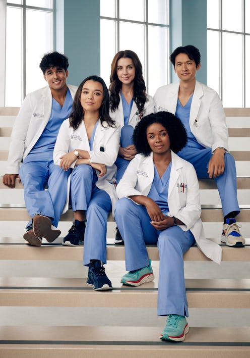 New 'Grey’s Anatomy' interns Nicko Terho as Lucas Adams, Midori Francis as Mika Yasuda, Adelaide Kan...