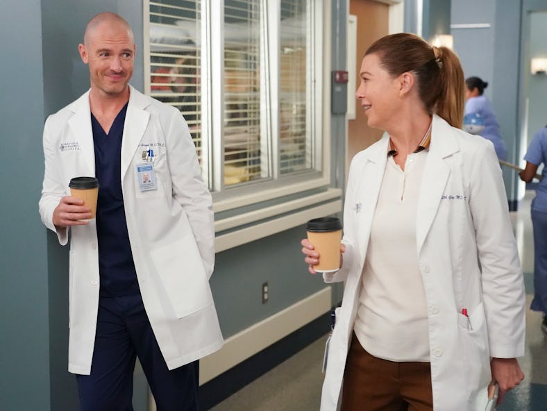 Richard Flood and Ellen Pompeo in 'Grey's Anatomy' Season 18