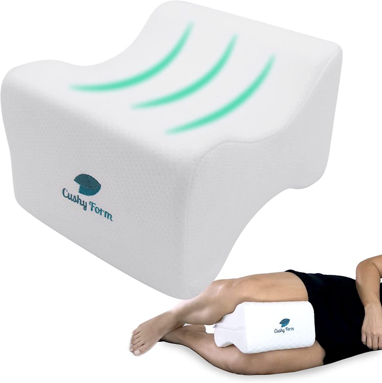 Cushy Form Knee Pillow for Side Sleepers 