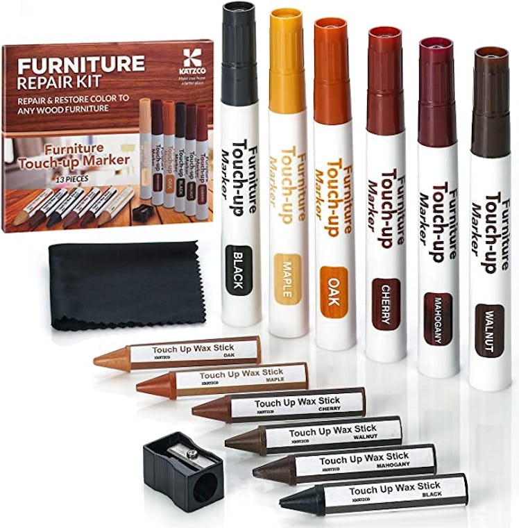 Katzco Wood Furniture Repair Kit (Set of 13)