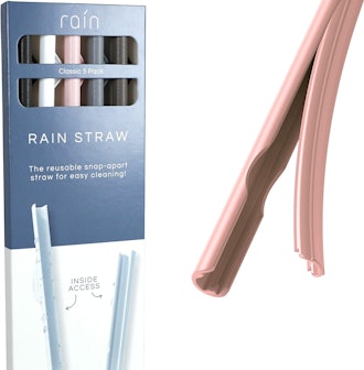 Rain Straw Reusable Drinking Straws (5-Pack)