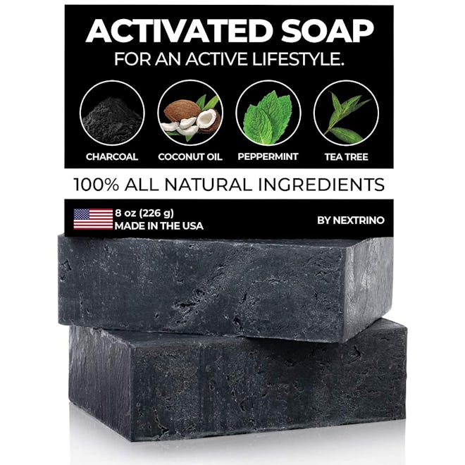 Nextrino Activated Charcoal Tea Tree Soap (2 Pack)