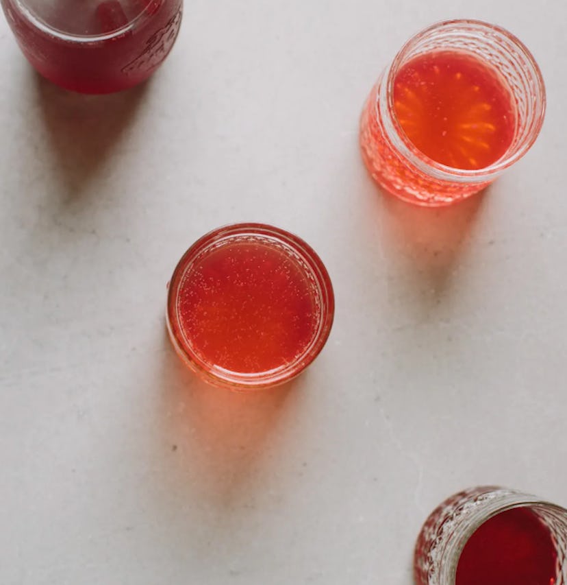 Plum and Cardamom come together for a spiced, non-alcoholic drink. 
