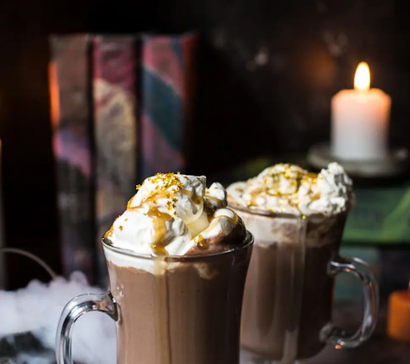 Reimagine butterbeer with this pumpkin hot chocolate version. 