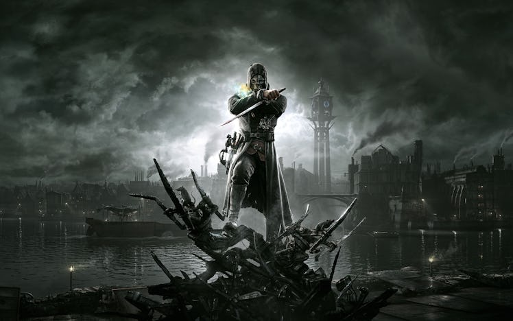 Corvo standing on pile of scrap metal