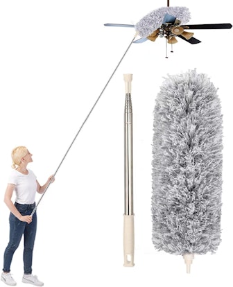 FUUNSOO Microfiber Duster With Extension Pole