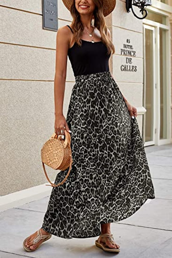Bluetime High Waisted Maxi Skirt