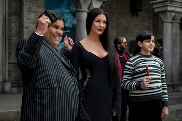 The rest of the immediate Addams family visiting Wednesday at Nevermore.