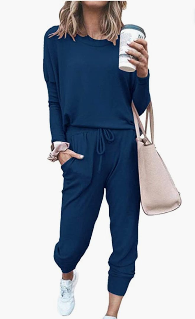 PRETTYGARDEN Two Piece Top and Sweatpants Set