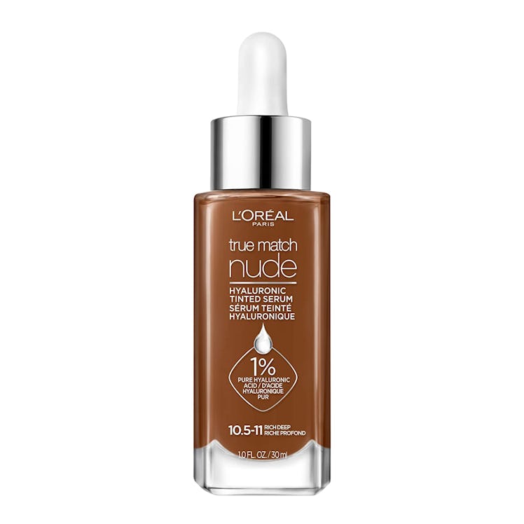 loreal paris true match hyaluronic tinted serum is the best drugstore tinted serum alternative to fo...