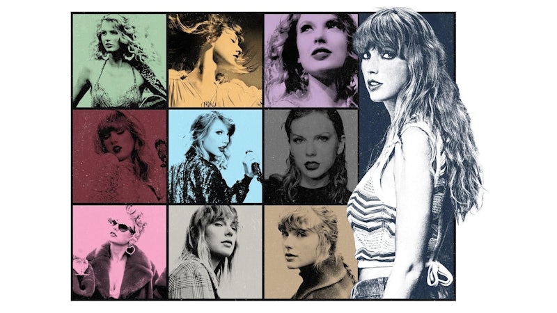 A collage of cover arts for all of Taylor's Swifts albums 