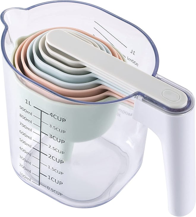 COOK WITH COLOR Measuring Cup Set (9 Pieces)